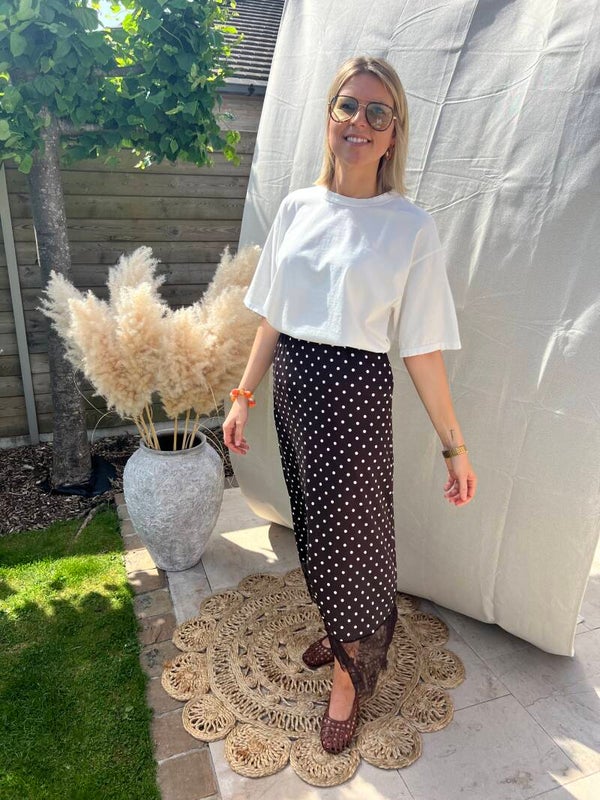 Eloise - Brown Skirt Polkadots