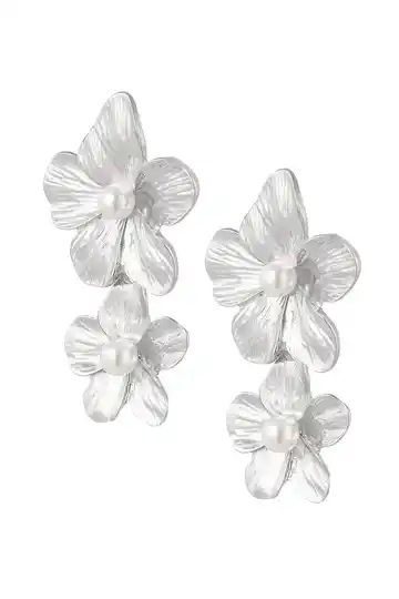 Oorbellen Flora - Zilver