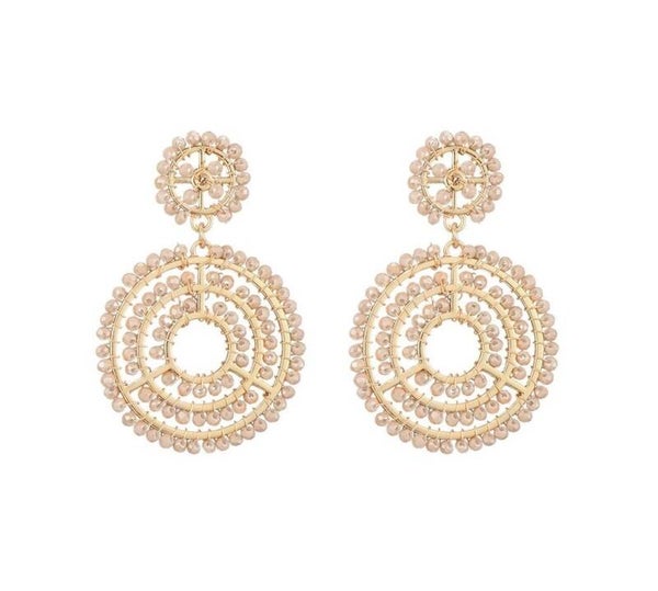 Oorbellen Audrey - Beige