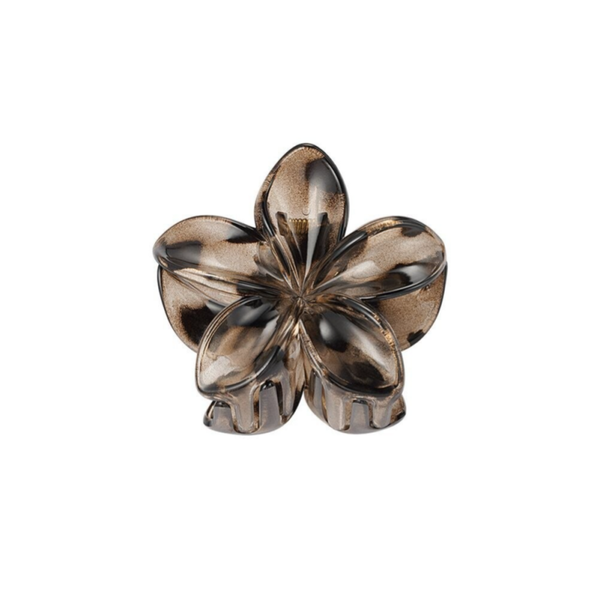 Haarclip Leopard Flower - Bruin