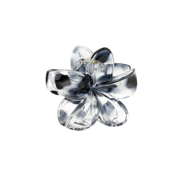 Haarclip Leopard Flower - Zwart