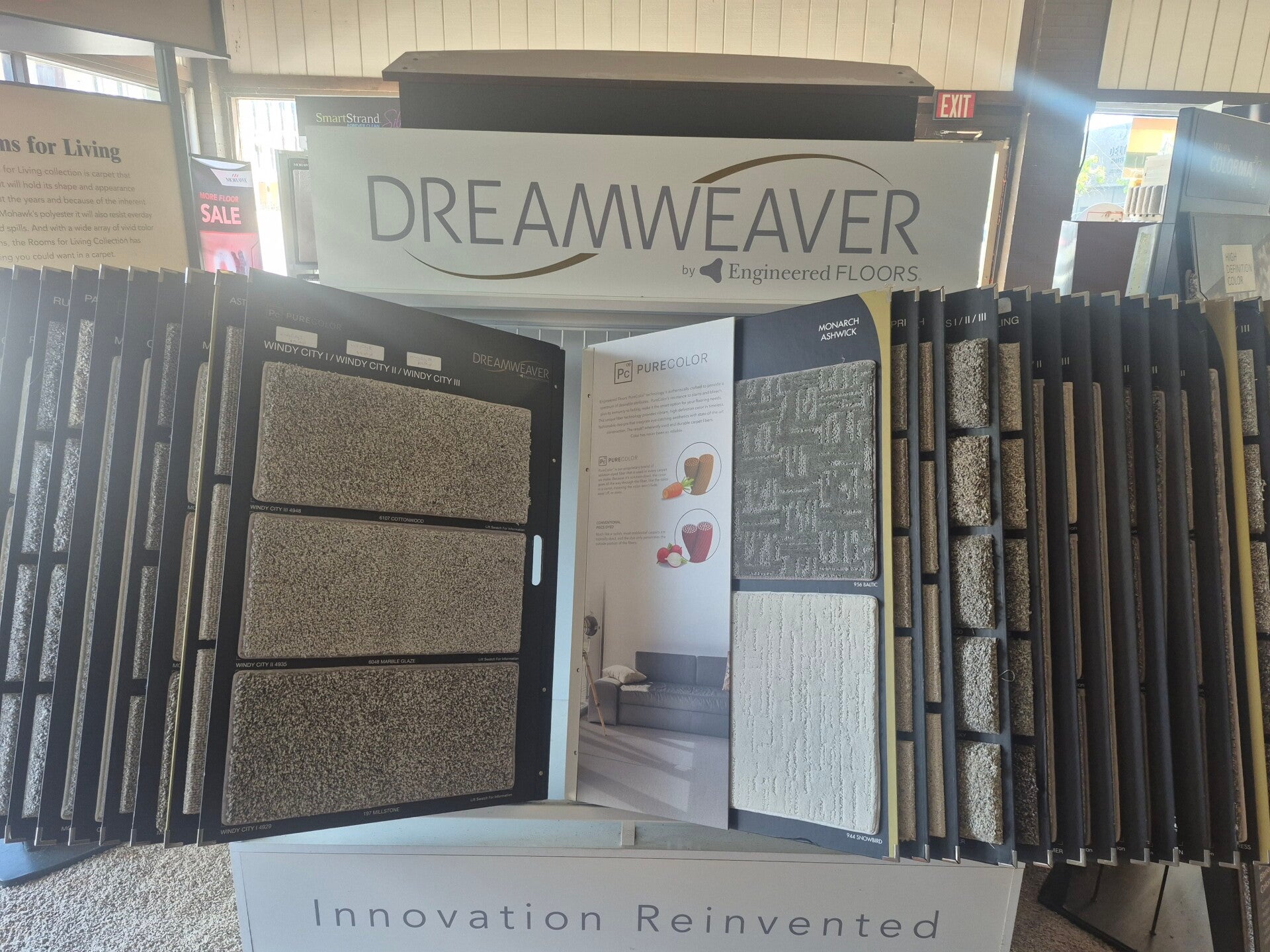 Carpet, Luxury vinyl plank, sheet vinyl, Ceramic tile and hardwood