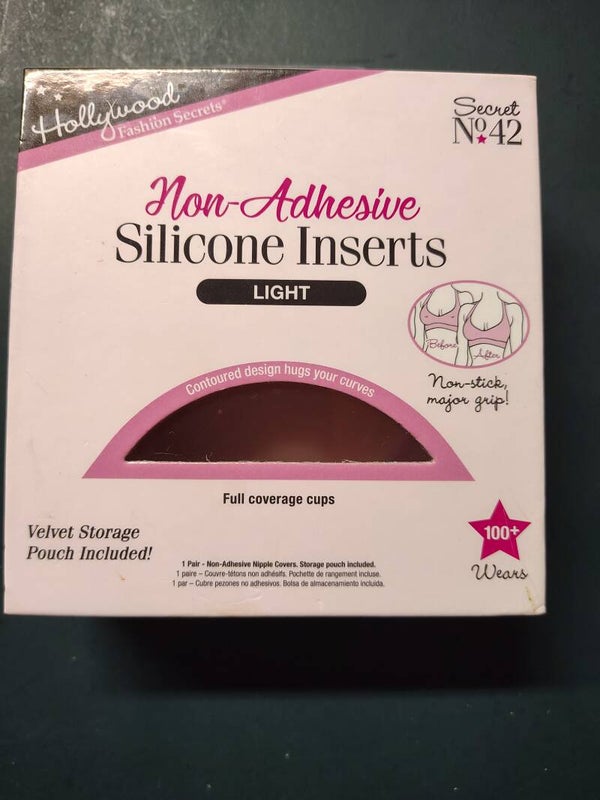 HOLLYWOOD FASHION SECRETS NON-ADHESIVE SILICONE INSERTS