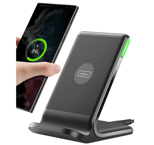 INIU Chargeur Induction Stand, 15W Qi Certifié Wireless