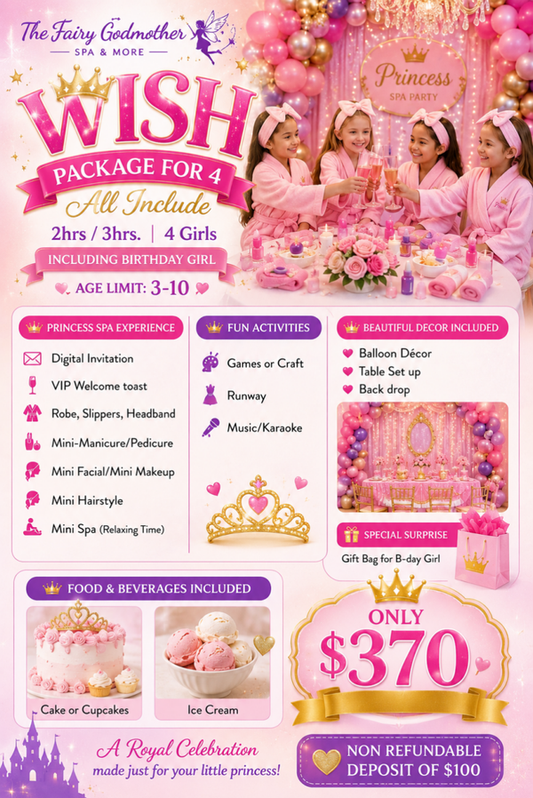 4 PRINCESS BITHDAY PACKAGE