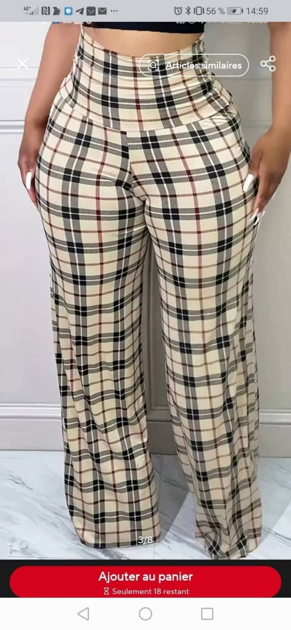 Pantalon évasé