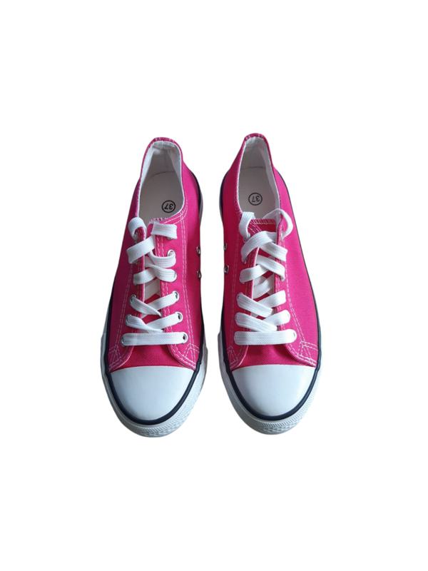 Baskets basses fushia - pointure 37