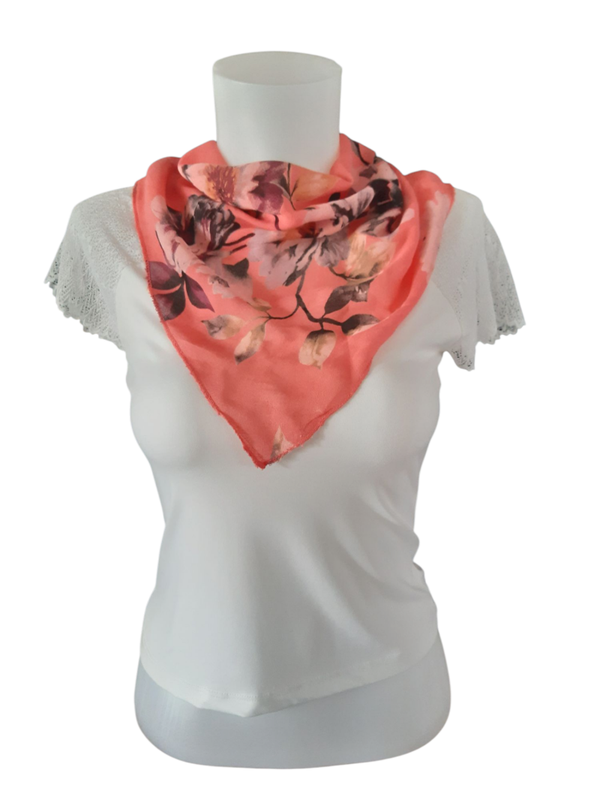 Foulard Fleuri - L' Accessoire Chic et Polyvalent