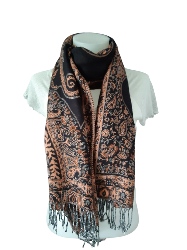 Foulard / Châle en cachemire rectangulaire - L' Accessoire Chic et polyvalent