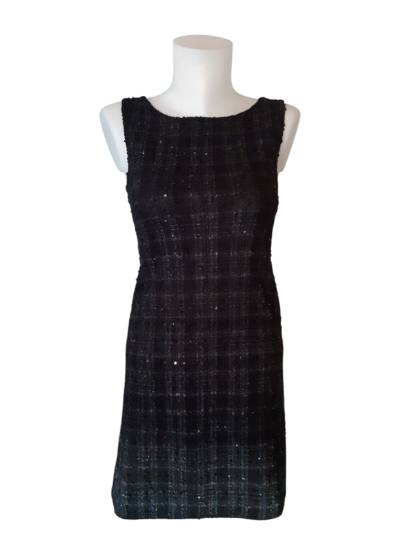 Robe noire sans manches – Sequins scintillants