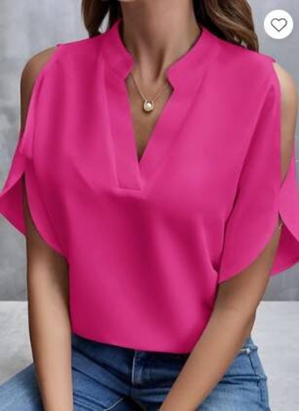 Blouse épaules dénudées et col V - Elégance et Style Intemporel