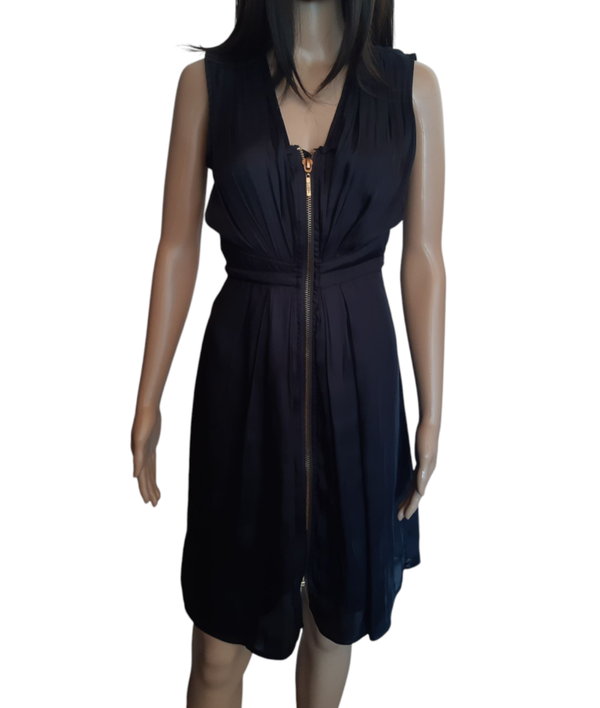 Robe sans manche  élégante et chic bleu nuit - 27 Quai de Seine Paris - article de seconde main