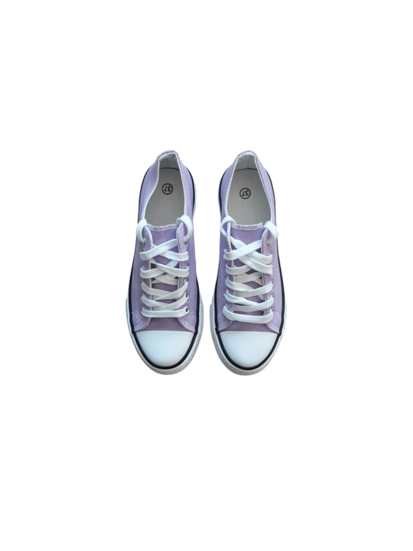 Baskets basses coloris lila - pointure 40