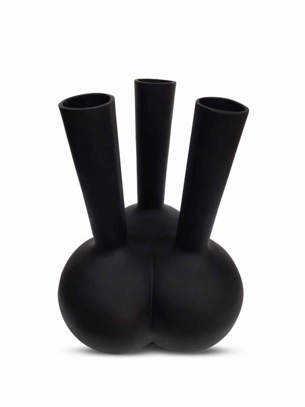 Bombyxx | 3 Mouth Vase Matt Black