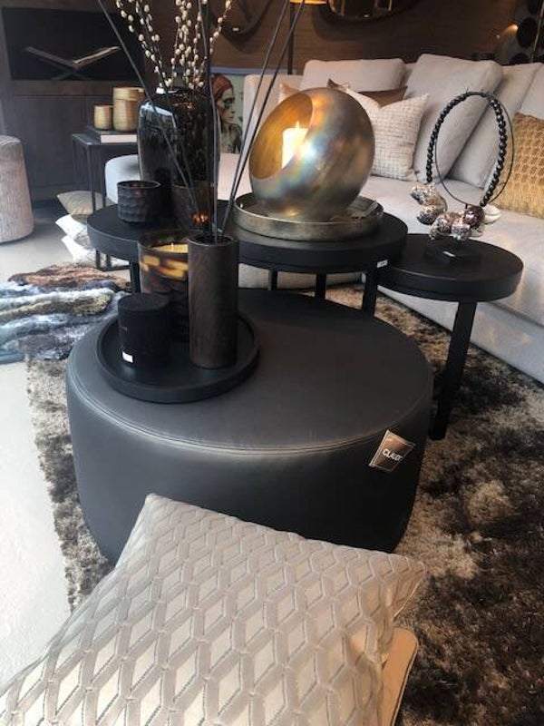 Poef | Medium Rond  Metallic