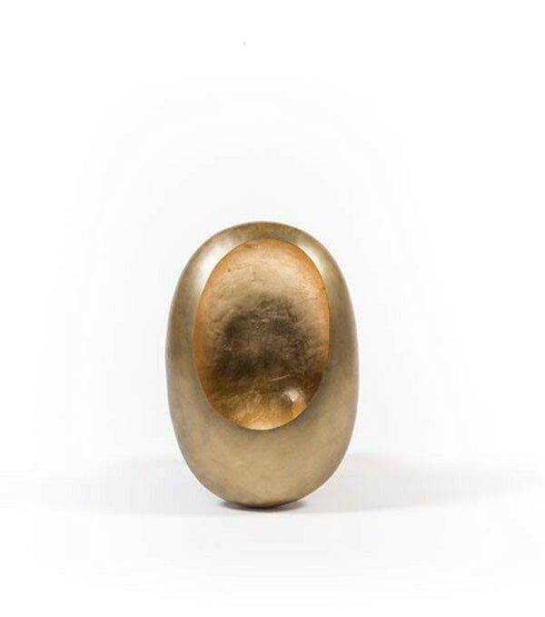 Standing Egg T-light holder Brass