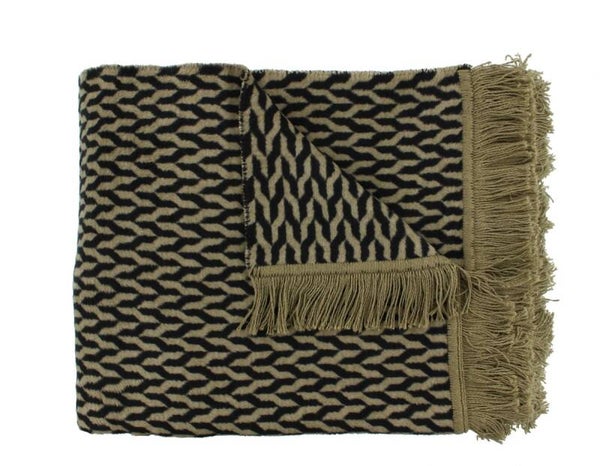 Claudi Plaid | Aphos Black/Brown 150 x 200
