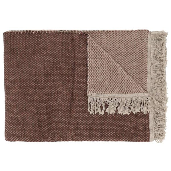 Claudi Plaid | Unami Bordeaux 150 x 200