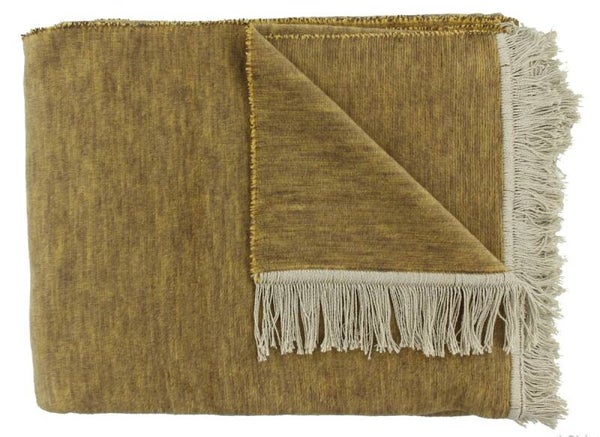 Claudi Plaid | Paulos Dark Gold 150 x 200