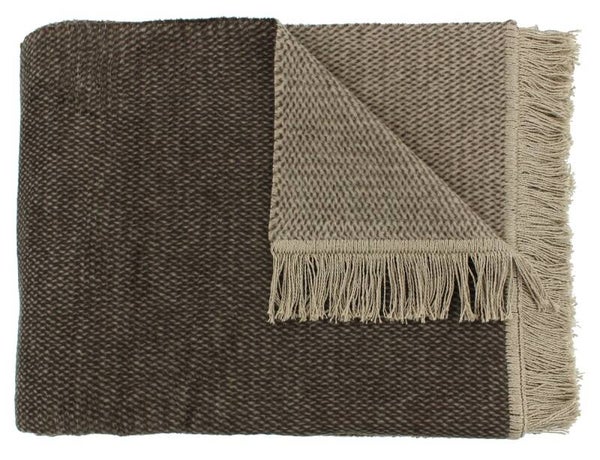 Claudi Plaid | Unami Chocolat 150 x 200