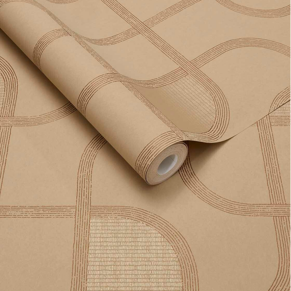 Eijffinger Calm Crafted | Trace 363264 Oranje