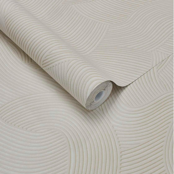 Eijffinger Calm Crafted | Ripple 363271 Wit/Ecru