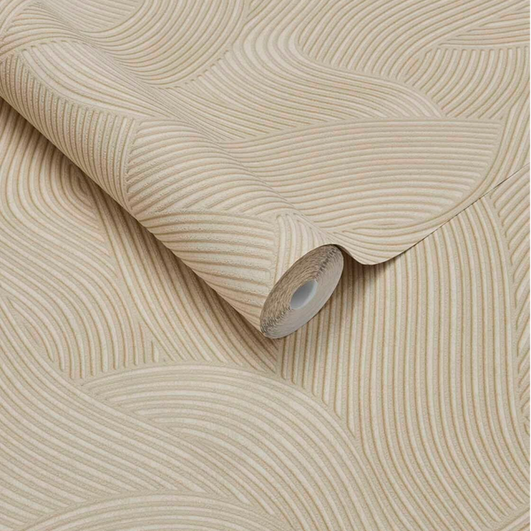 Eijffinger Calm Crafted | Ripple 363273 Beige/Zand
