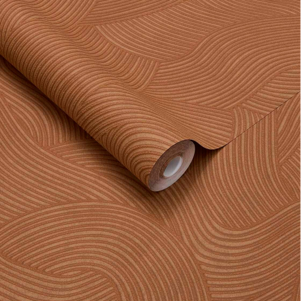 Eijffinger Calm Crafted | Ripple 363275 Oranje