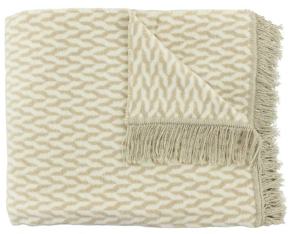Claudi Plaid | Aphos Latte 150 x 200