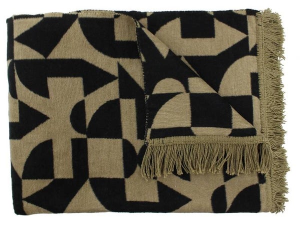 Claudi Plaid Lonata Black/Brown 150 x 200