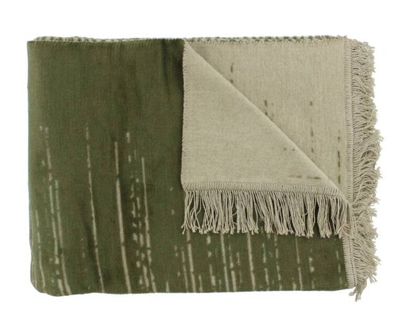 Claudi Plaid | Streps Olive 150 x 200