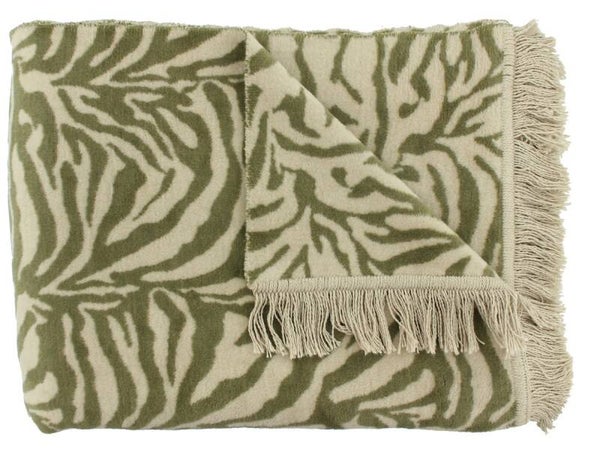 Claudi Plaid | Zebby Olive 150 x 200