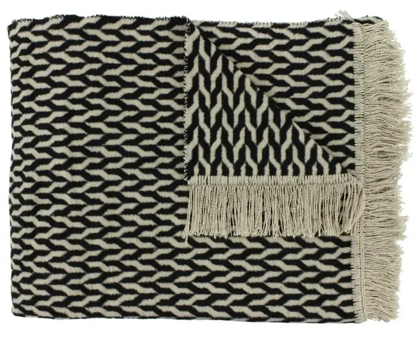 Claudi Plaid Aphos Black 150 x 200