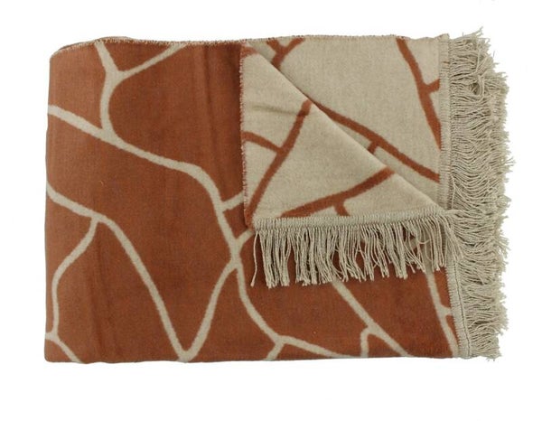 Claudi Plaid Lineas Rust 150 x 200