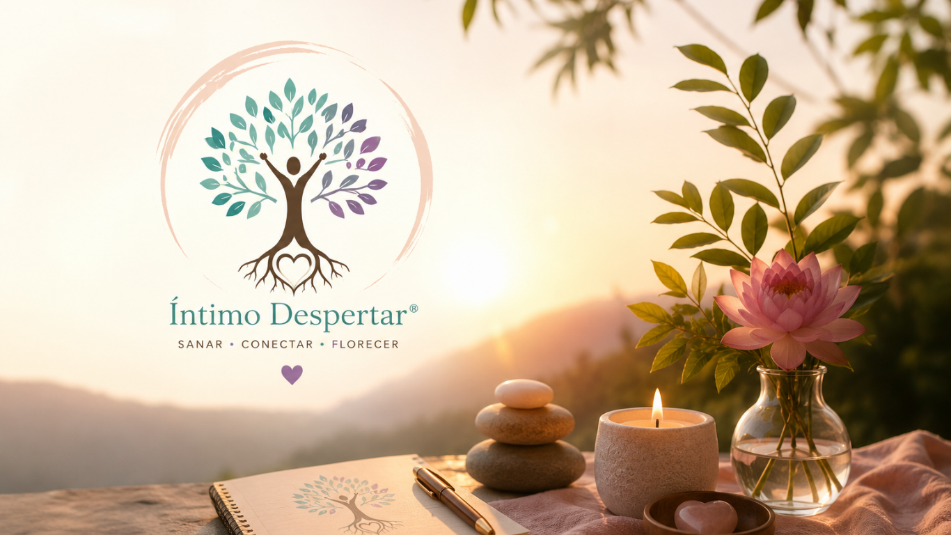 Logo de Íntimo Despertar® con el Árbol del Despertar, símbolo de sanar, conectar y florecer
