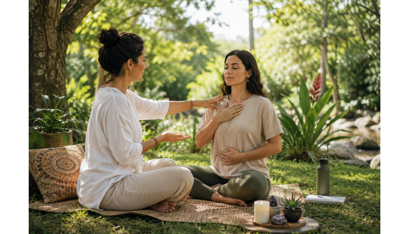 Sesión de medicina energetica para liberar bloqueos y recuperar el equilibrio.