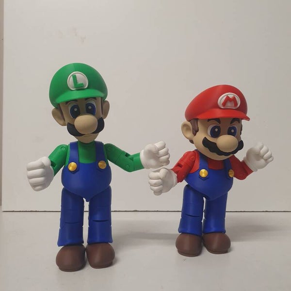 Toy figures cartoons - video game characters