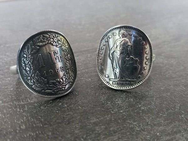 Bague 1 Franc Helvetia Suisse