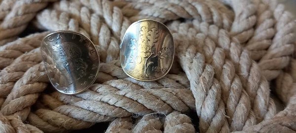 Bague pièce de monnaie 20 lires Italie