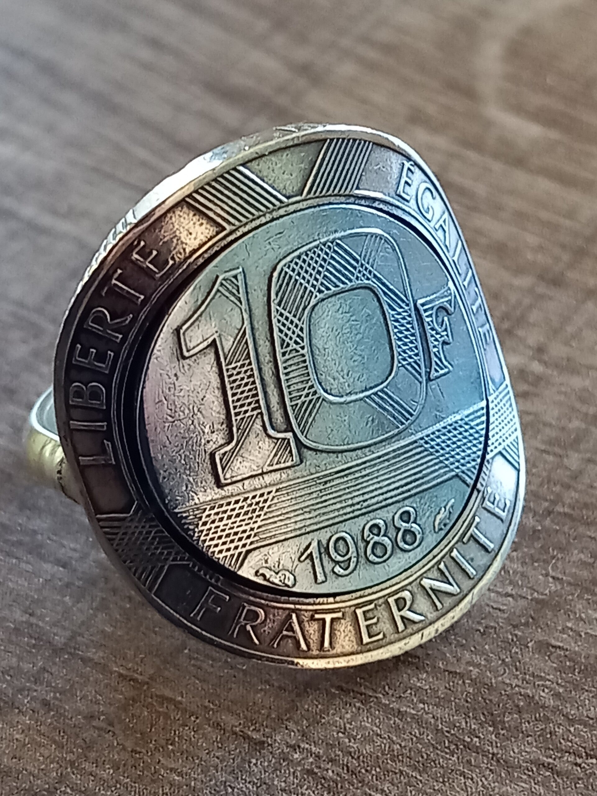 Bague 10 Francs génie de la liberté