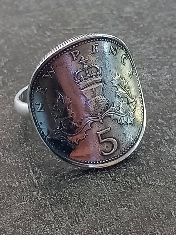 Bague 5 pence Angleterre