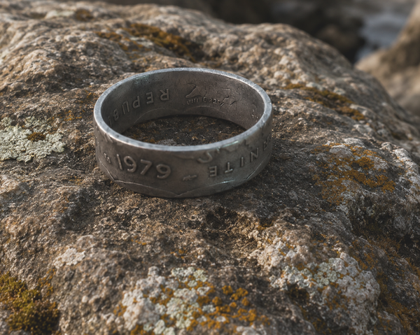 Bague en pièce de 2 Francs La Semeuse