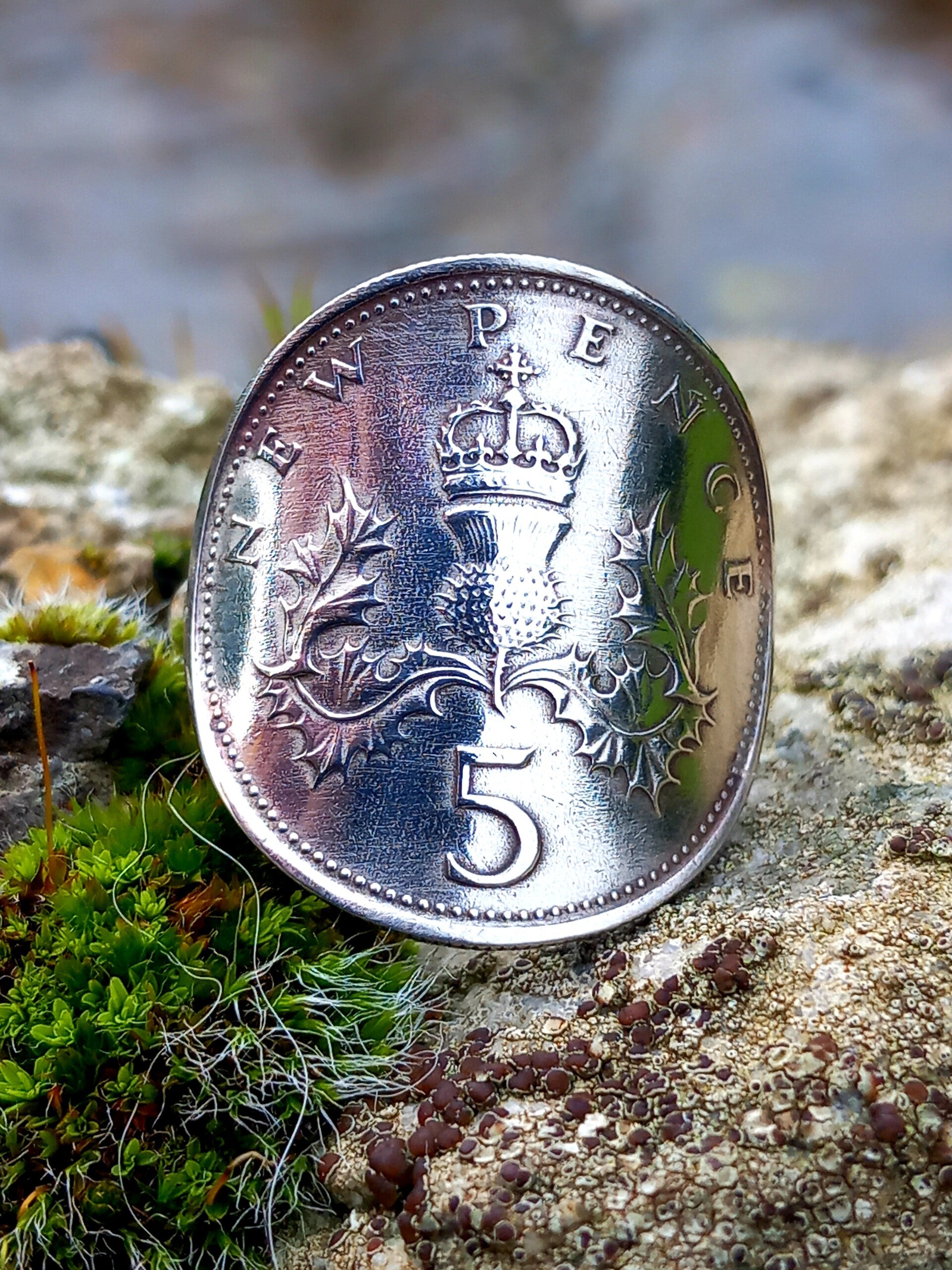 Bague 5 pence Angleterre