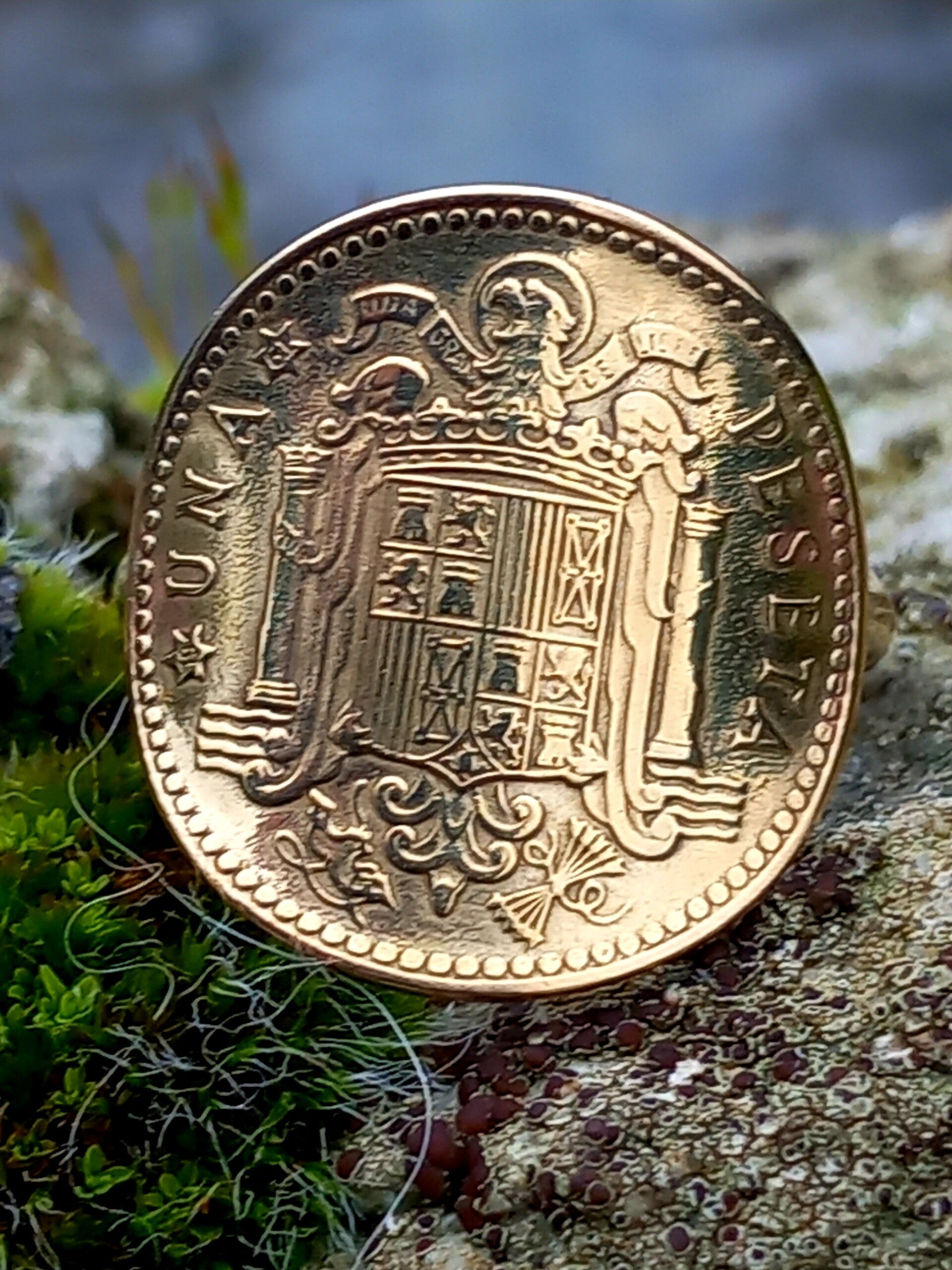 Bague una peseta Espagne