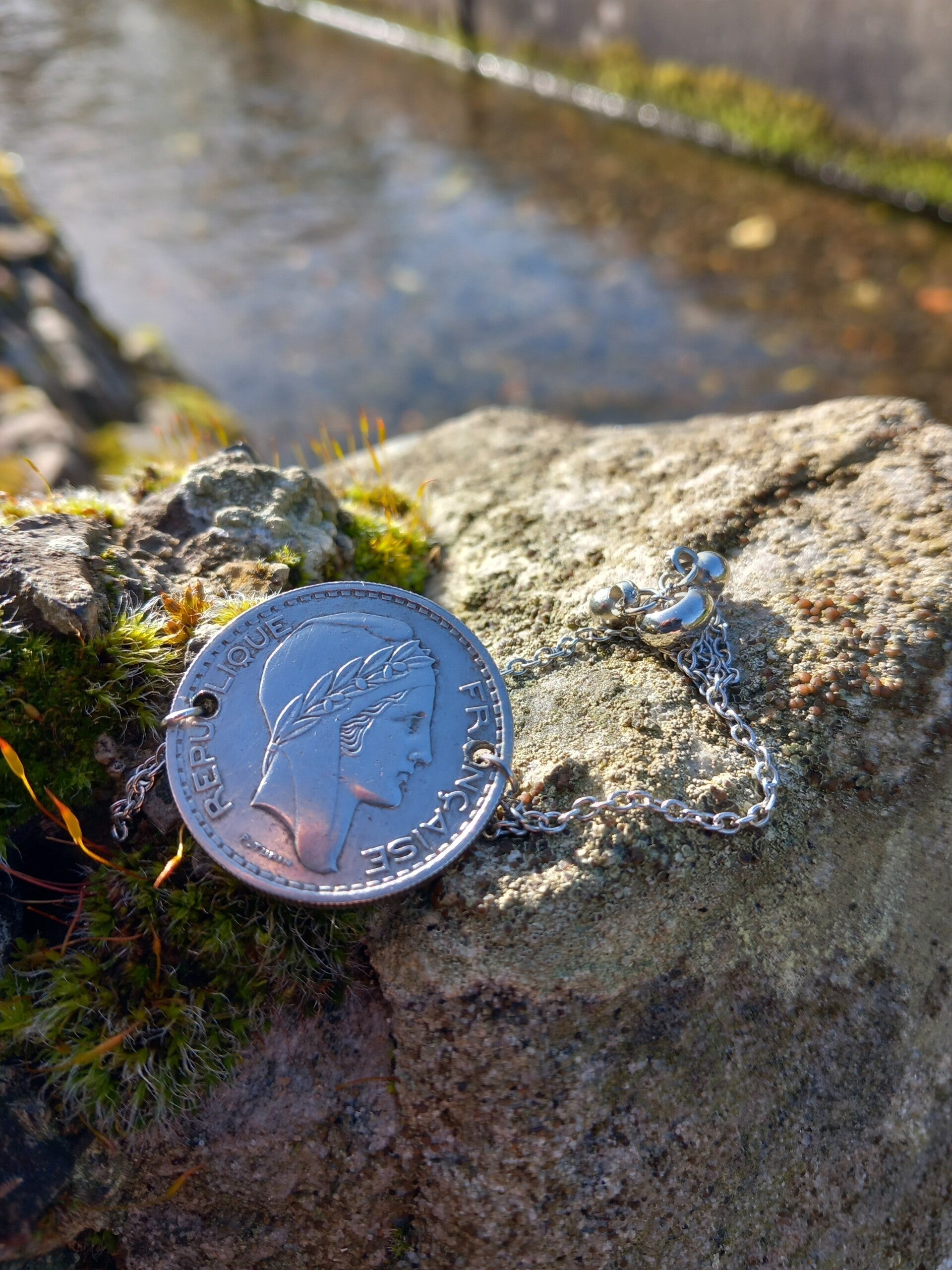 Bracelet pièce de monnaie 10 Francs " Turin "