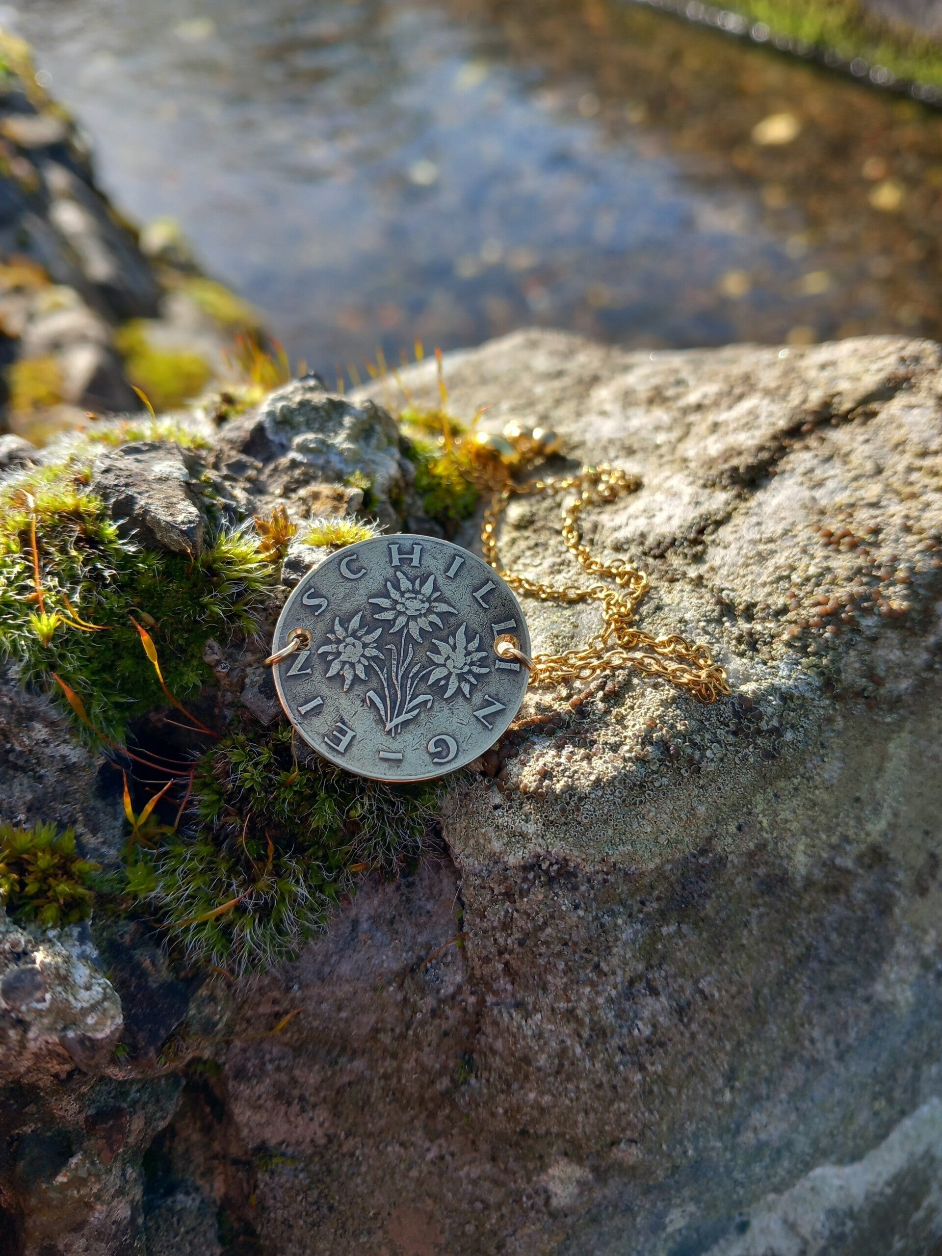 Bracelet pièce de monnaie 1 schilling Autriche