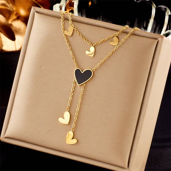 Midnight Love Layers Necklace