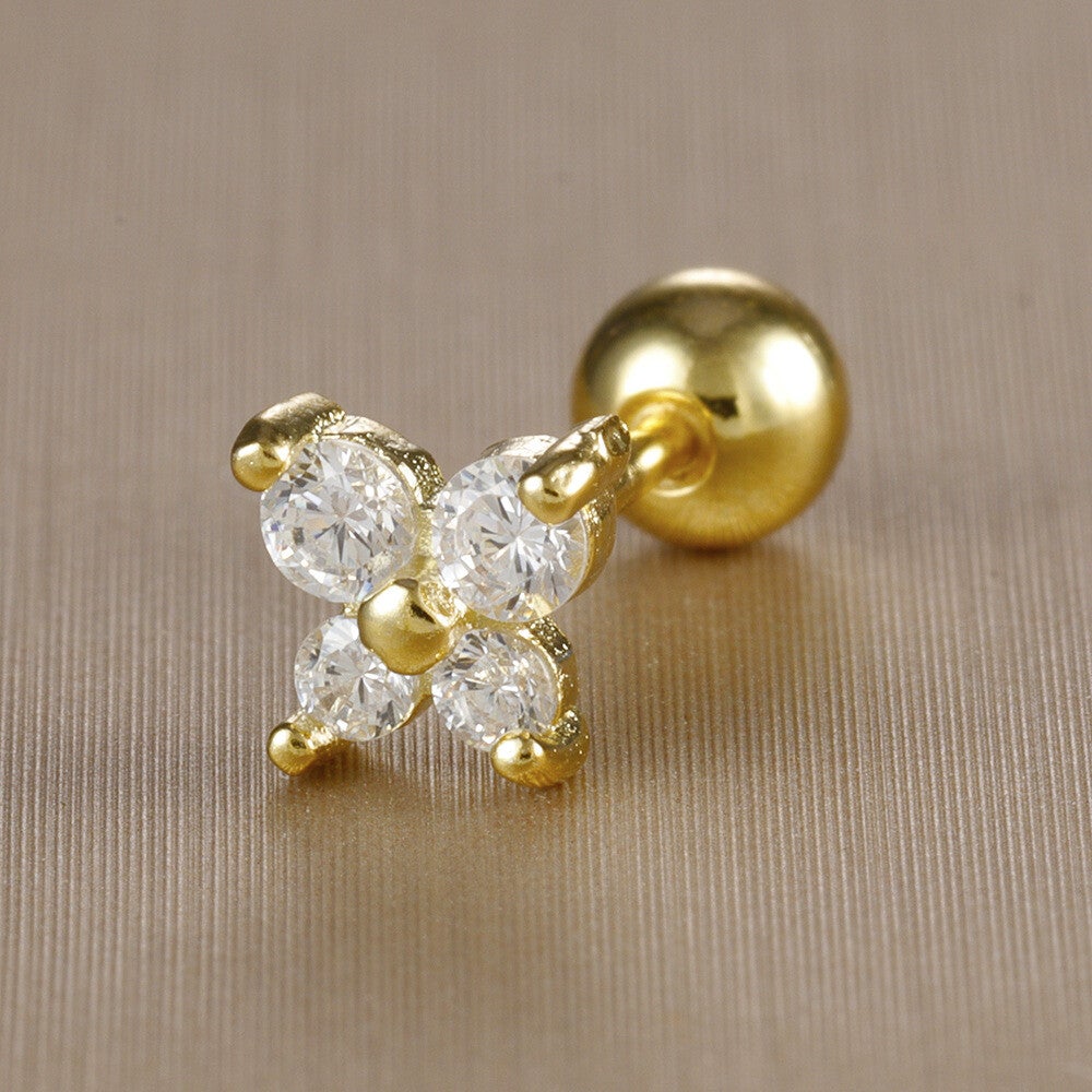 Birthstone Butterfly Stud
