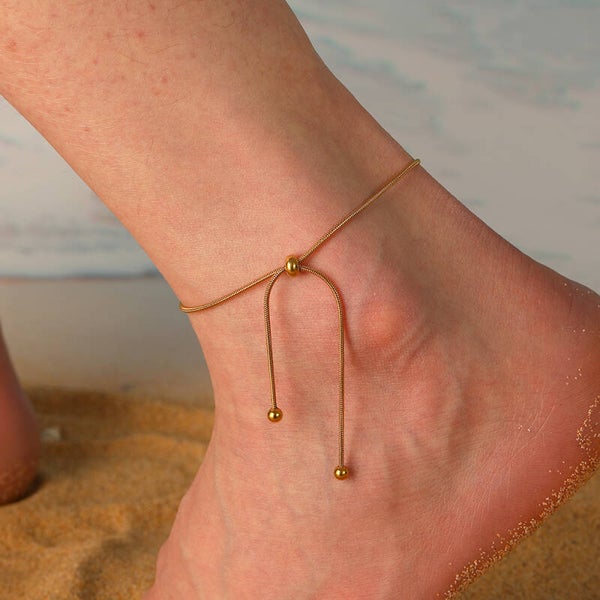 Golden Slide Anklet