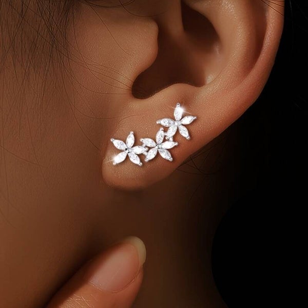 Floral Sparkle Studs